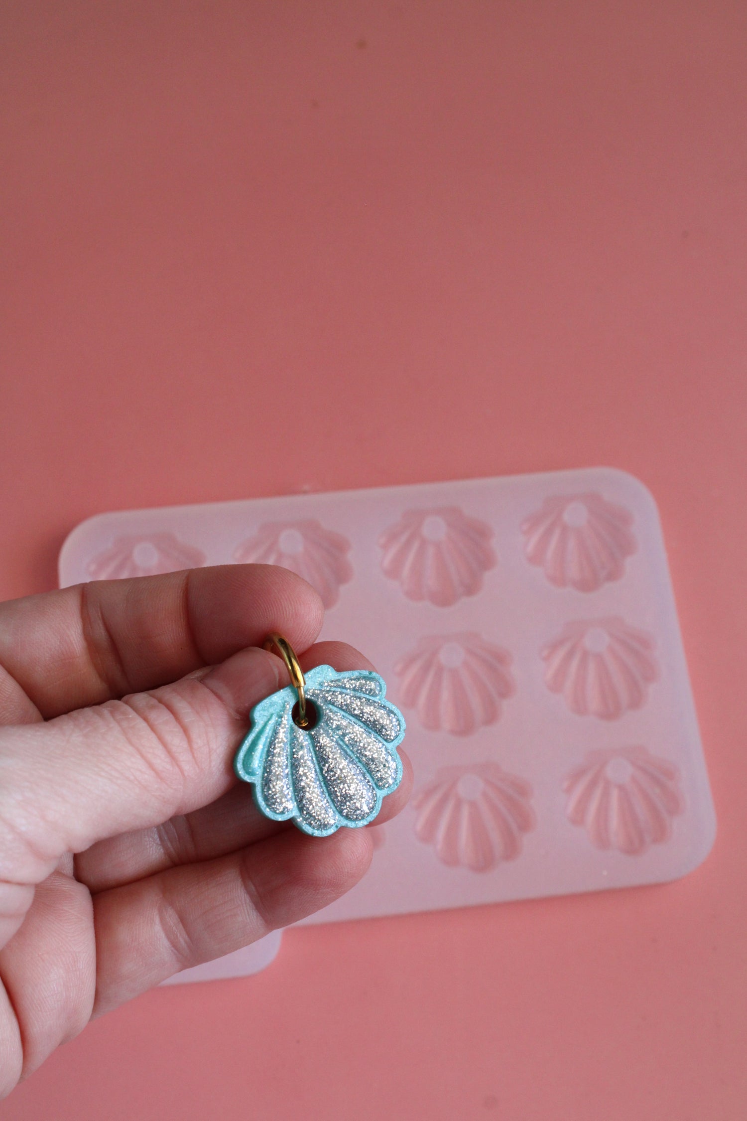 Moule silicone pampille COQUILLAGE - 6 paires