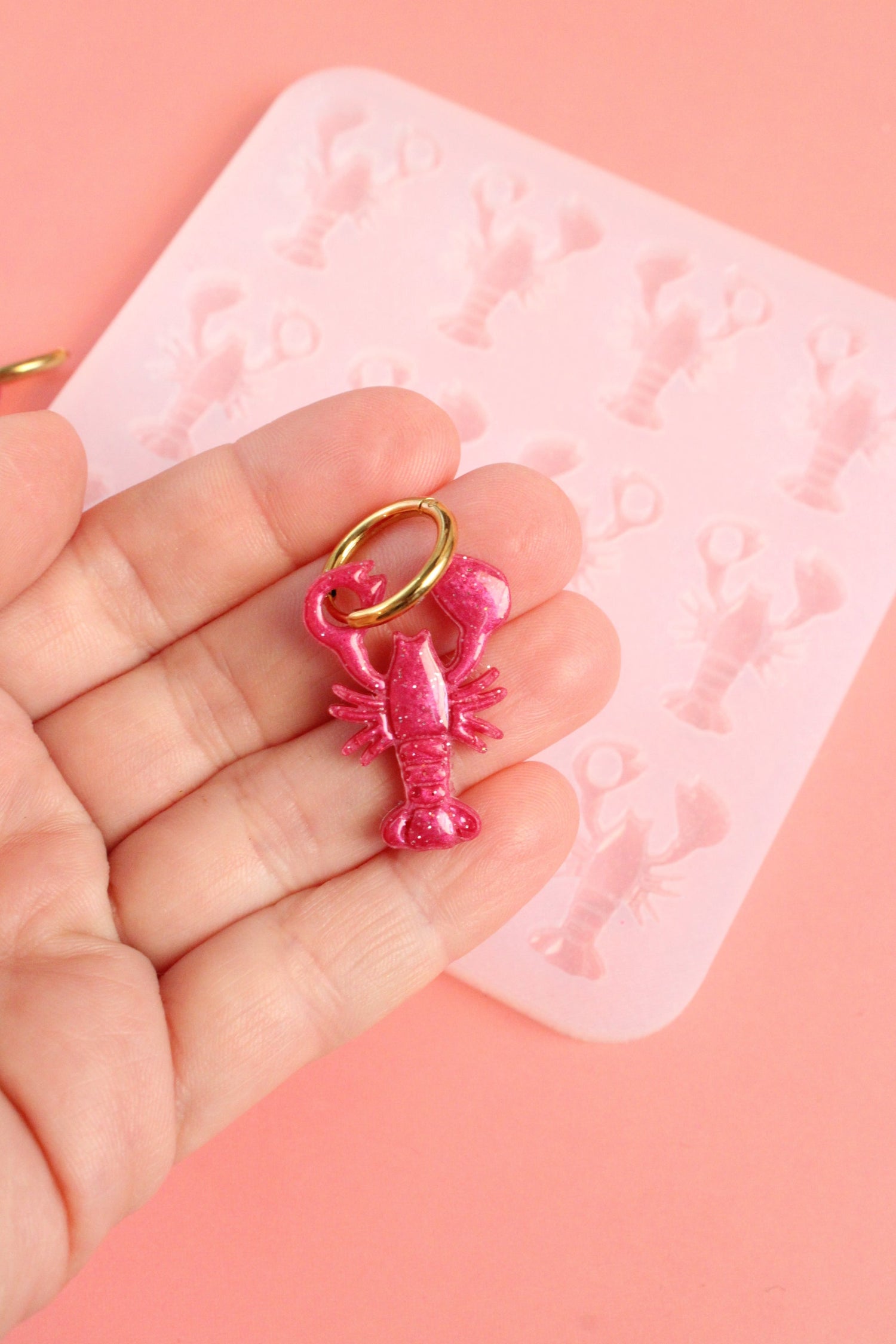 Moule silicone pampille HOMARD - 6 paires