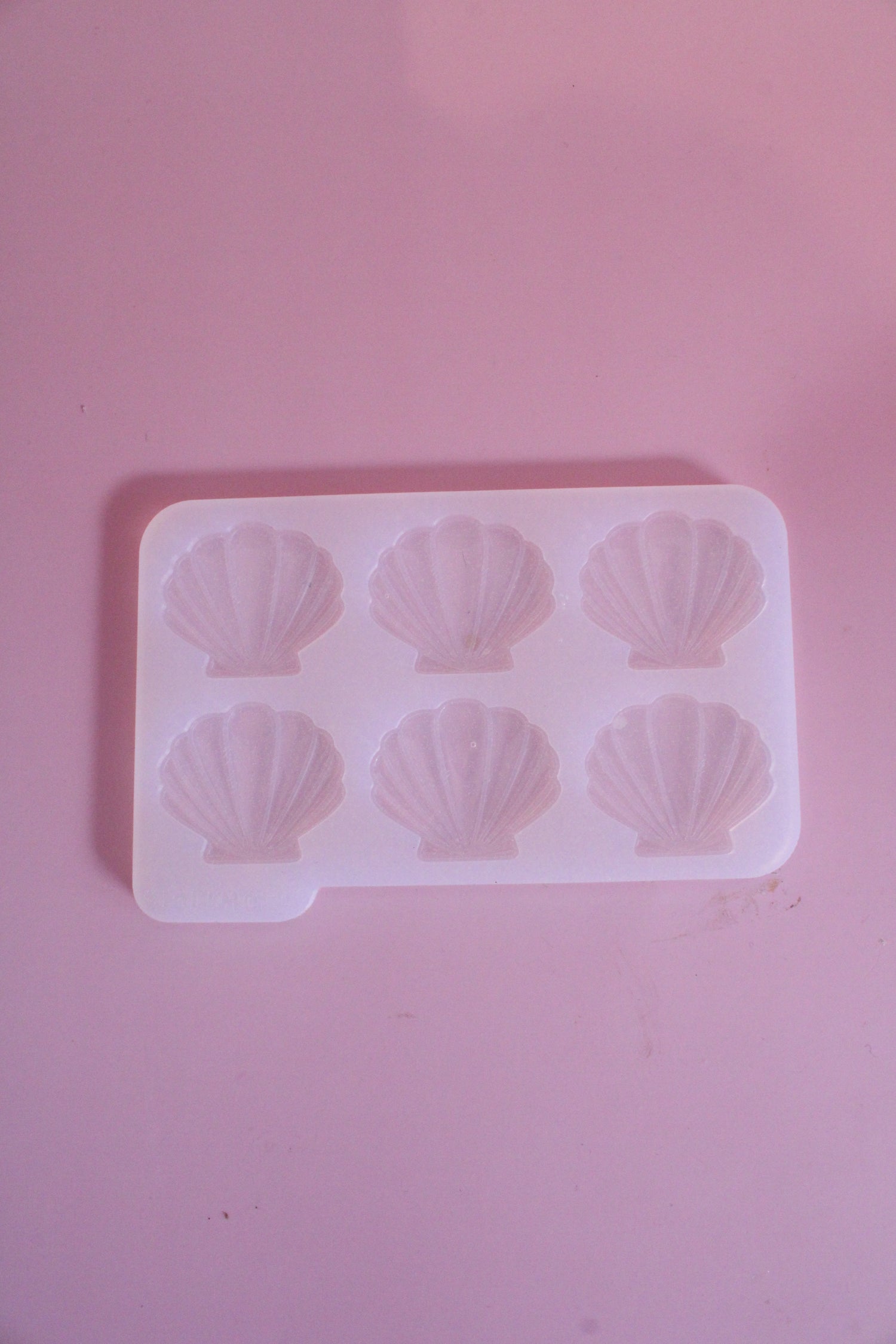 Moule silicone broche COQUILLAGE - 6  broches