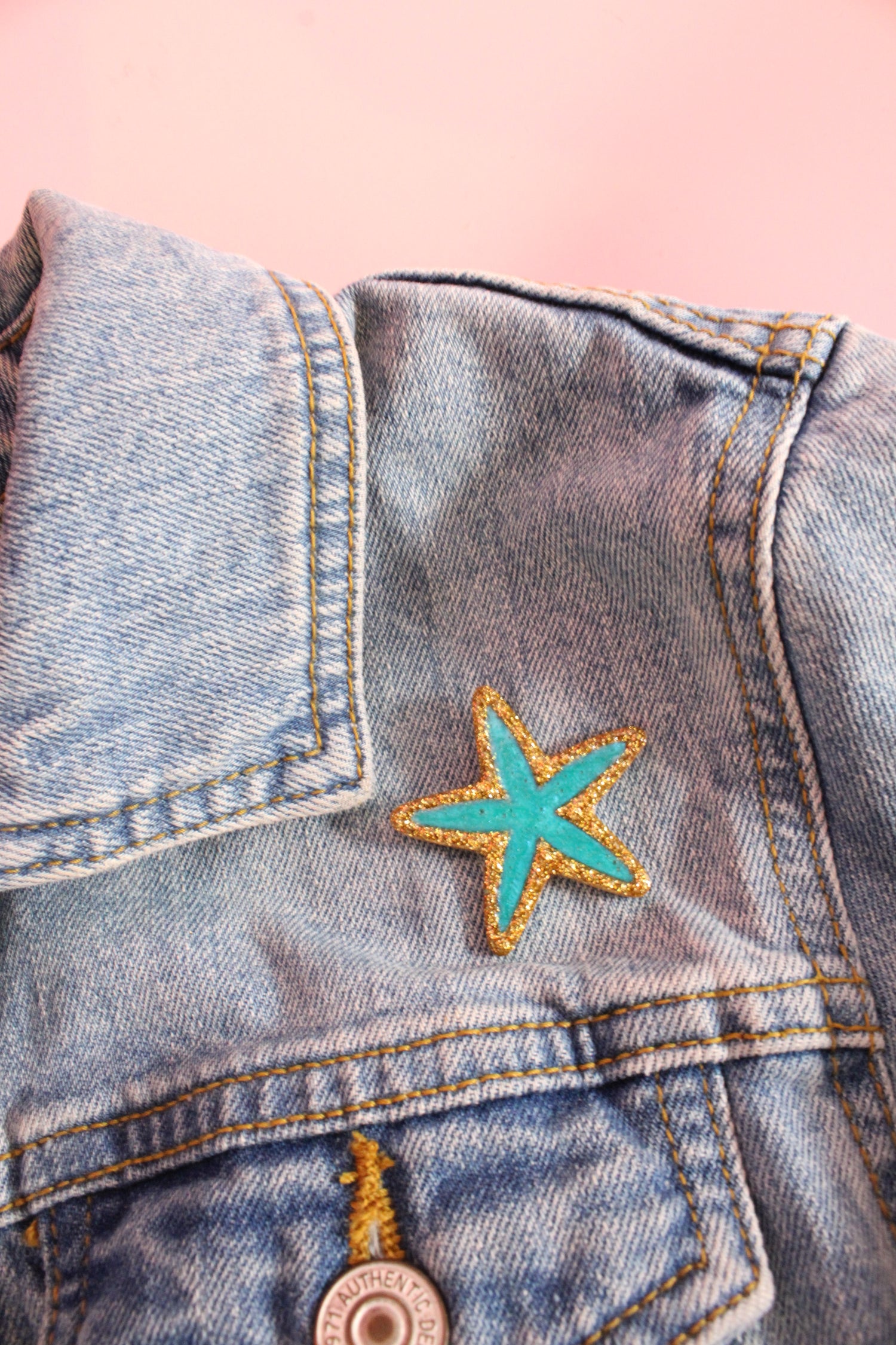 Moule silicone broche ETOILE DE MER - 6 broches