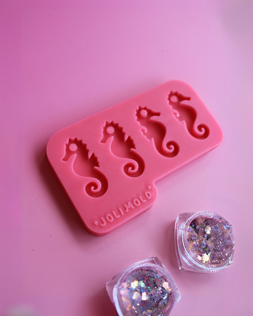 Moule silicone pampille HIPPOCAMPE - 4 formes