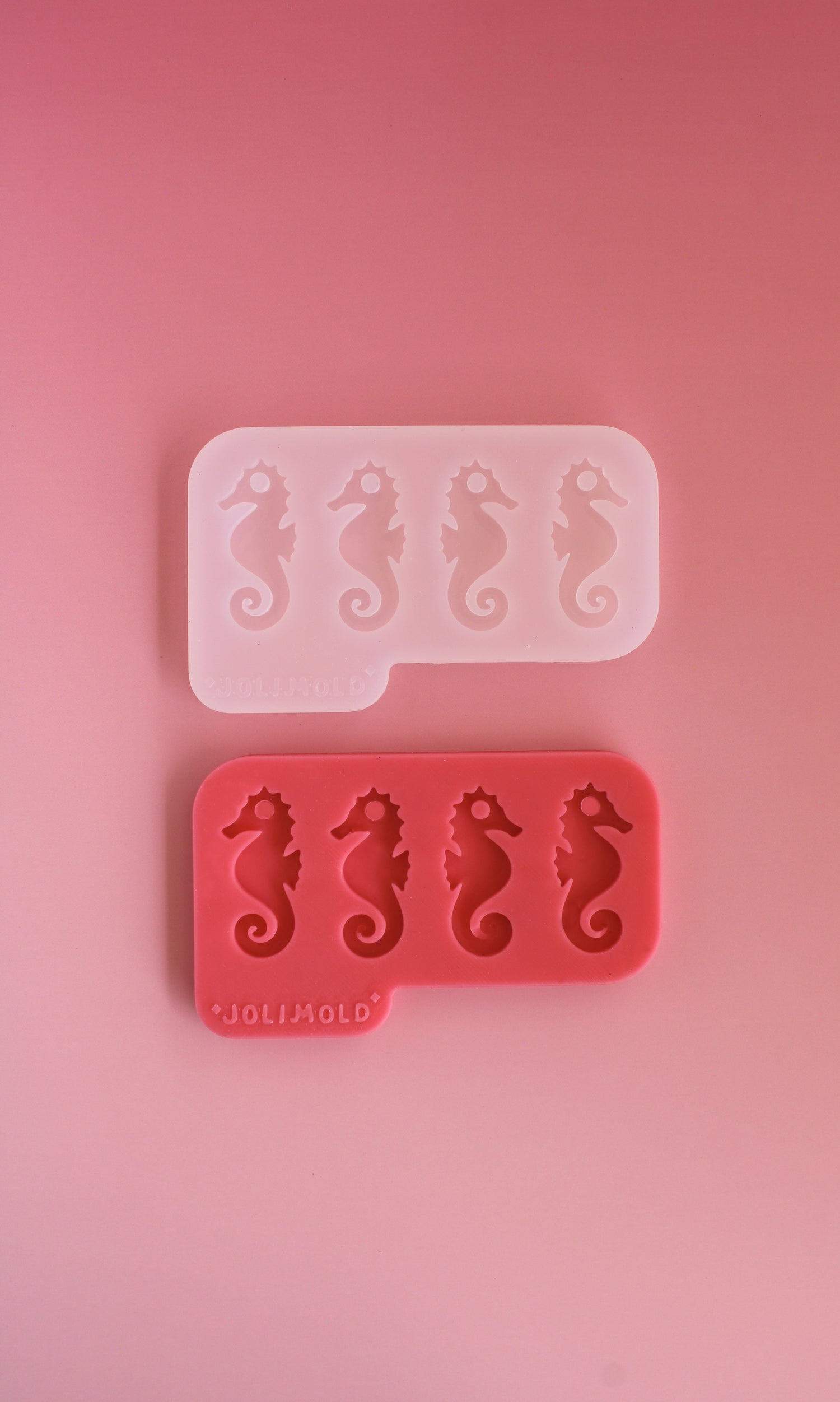 Moule silicone pampille HIPPOCAMPE - 4 formes