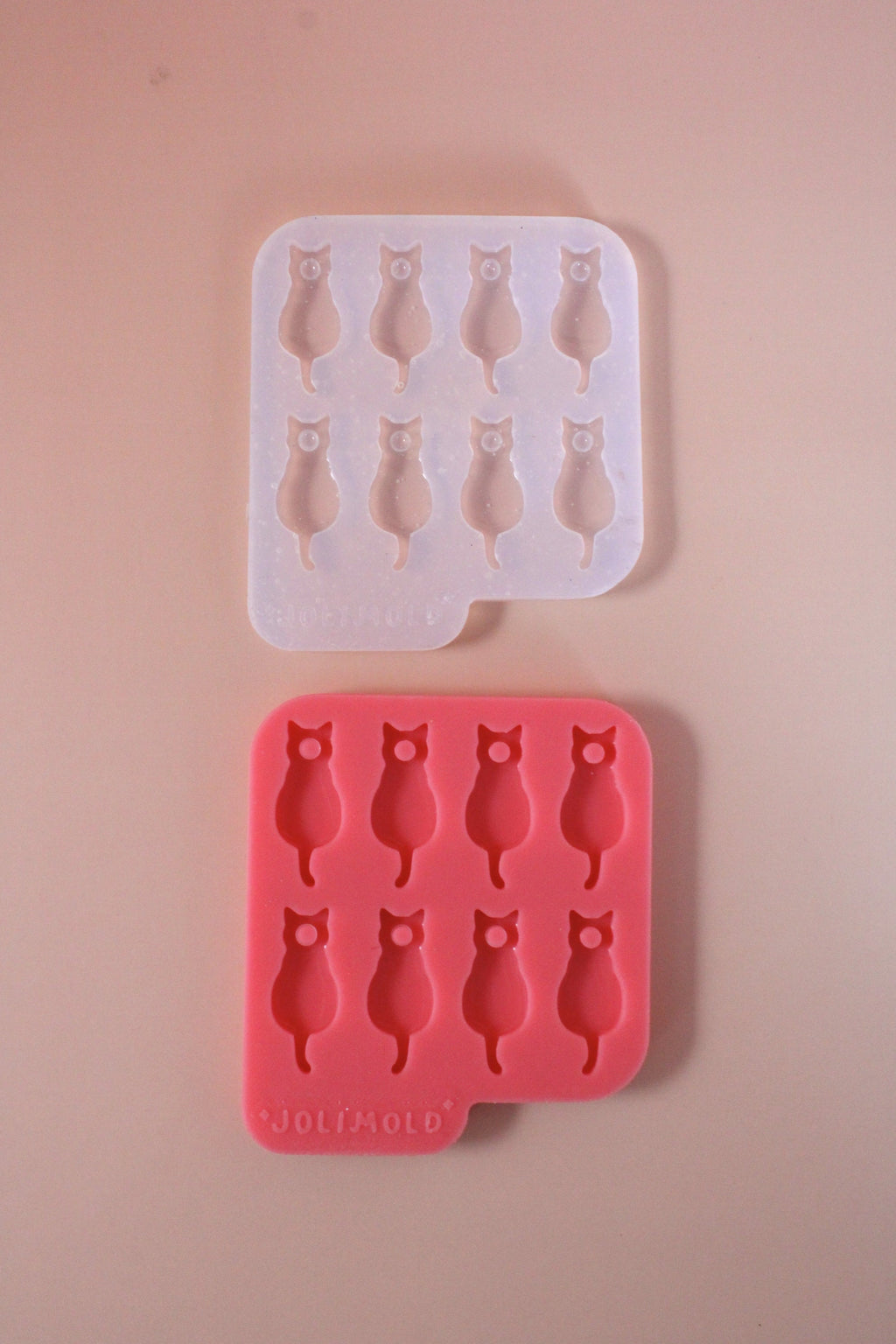 Moule silicone pampille CHAT - 4 paires