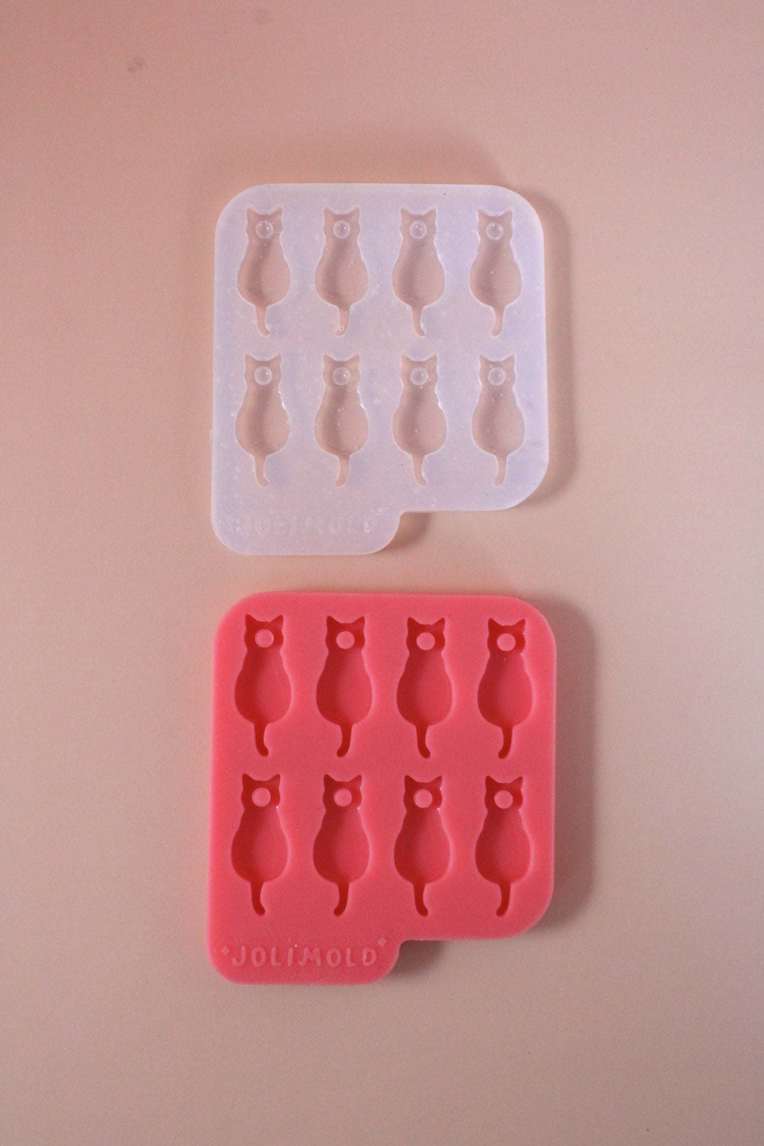 Moule silicone pampille CHAT - 4 paires