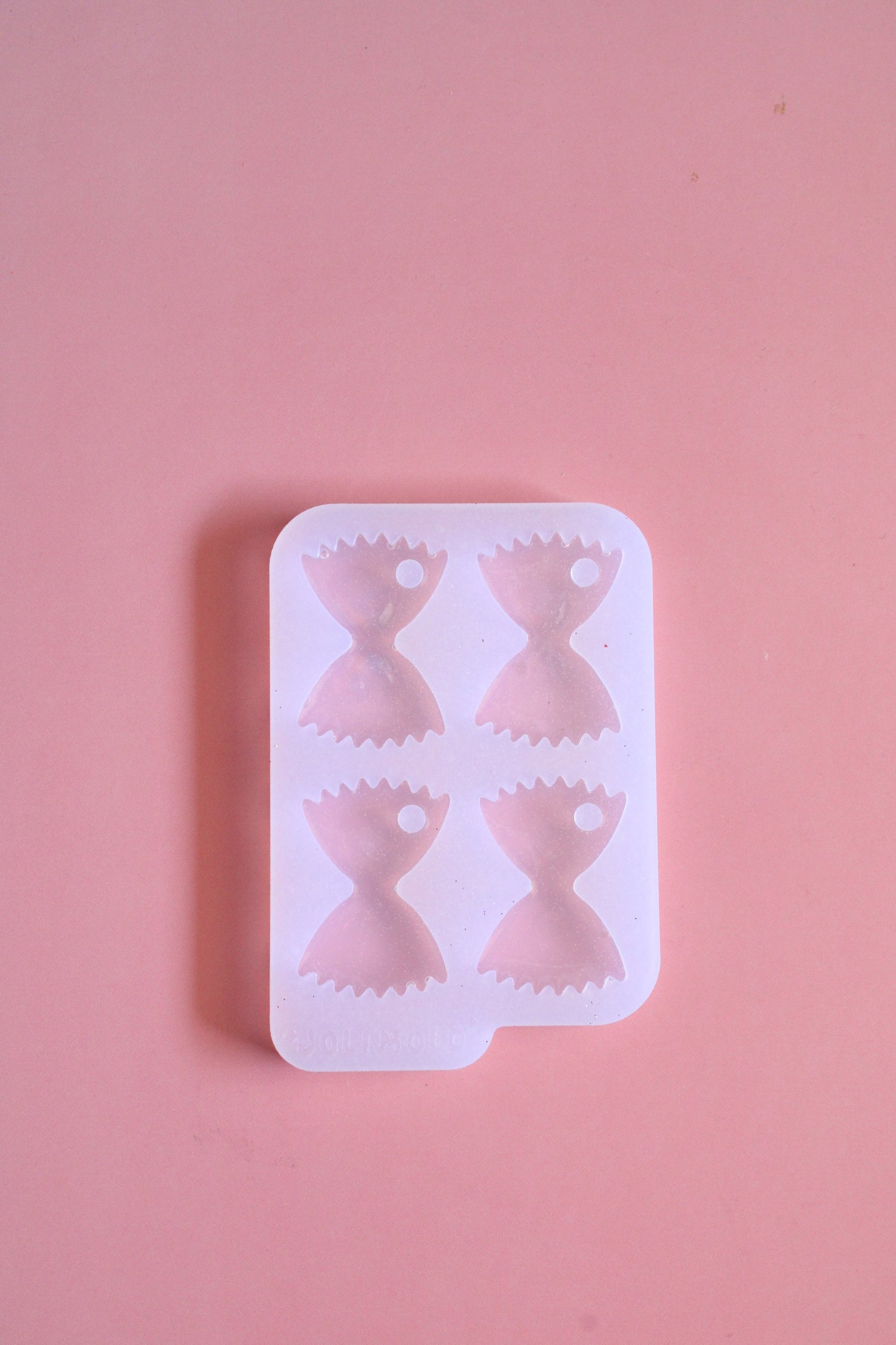 Moule silicone porte-clé / médaille FARFALLE - 4 pièces