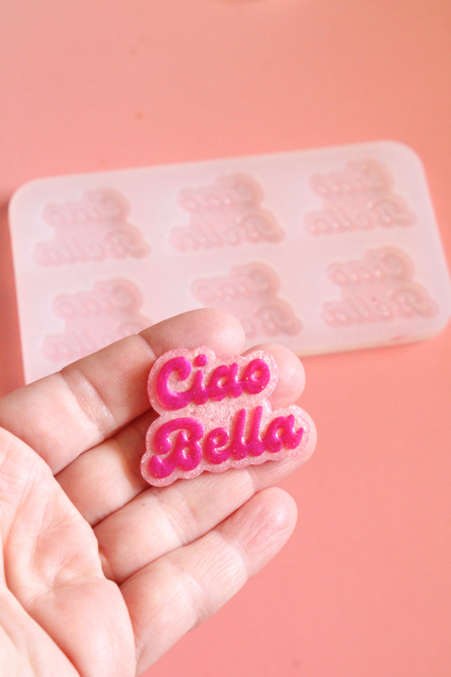 Moule silicone broche CIAO BELLA - 6 broches