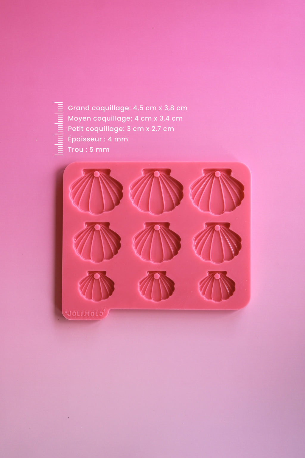 Moule silicone COQUILLAGE - 9 formes