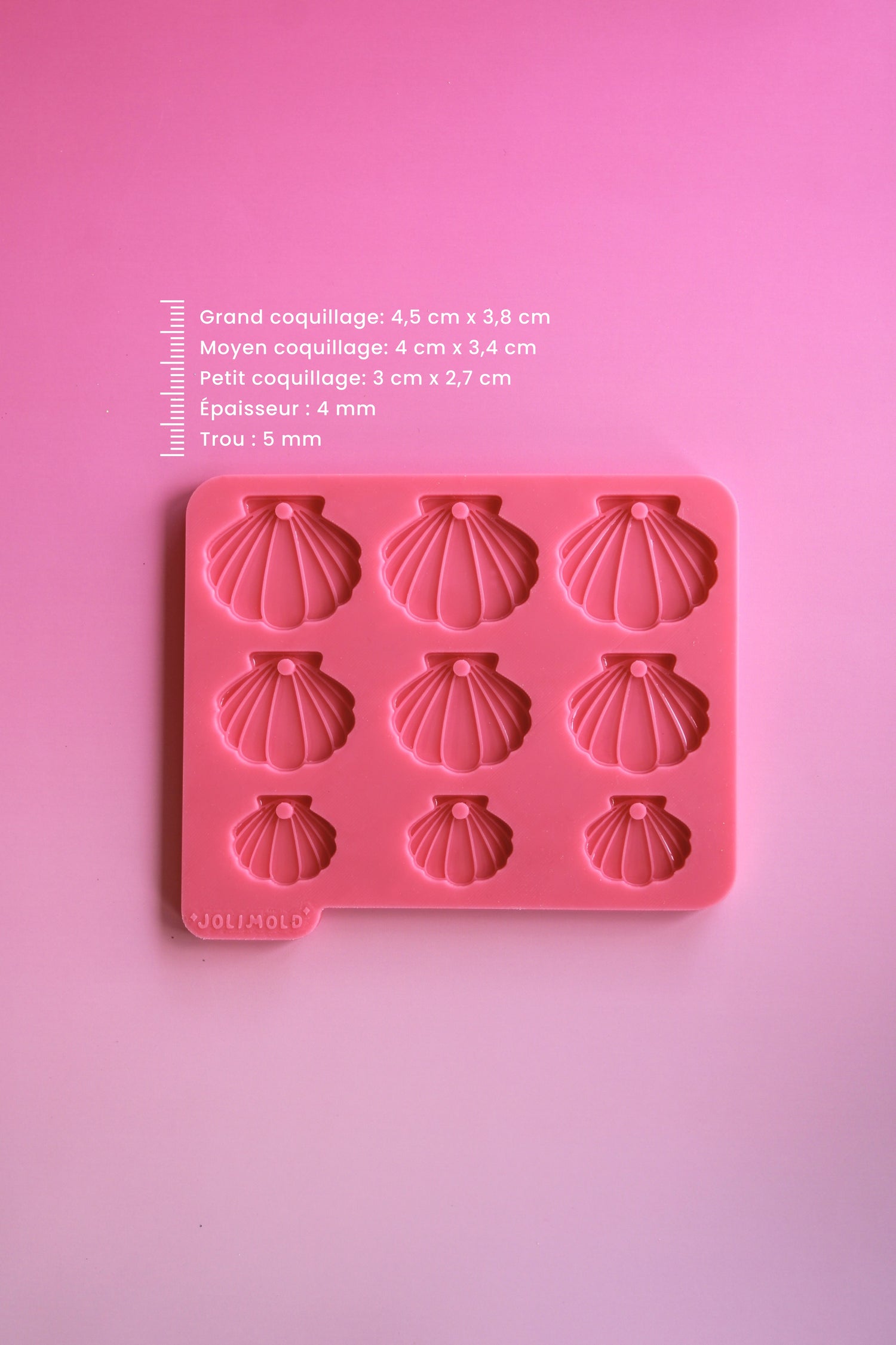 Moule silicone COQUILLAGE - 9 formes