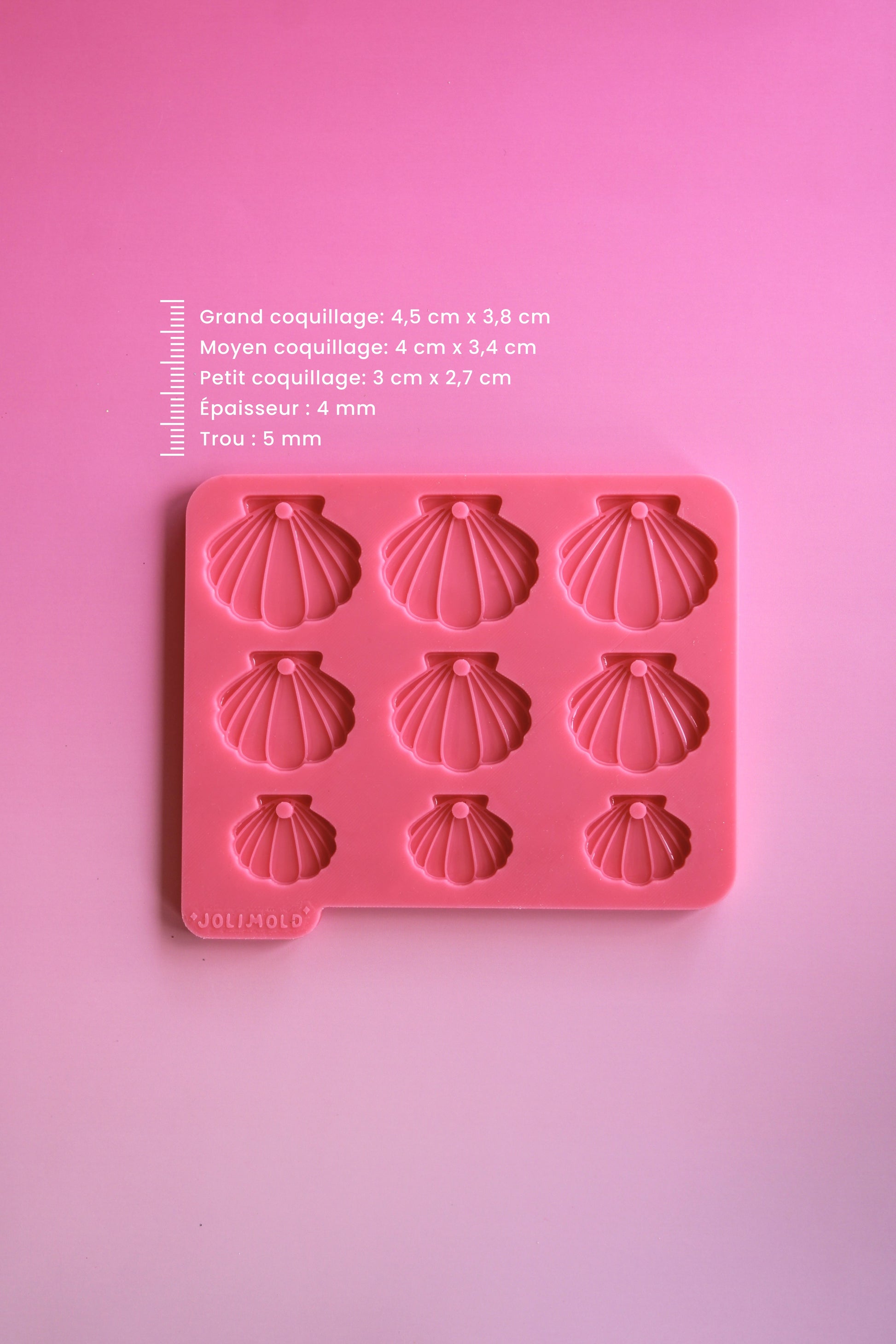 Moule silicone COQUILLAGE - 9 formes