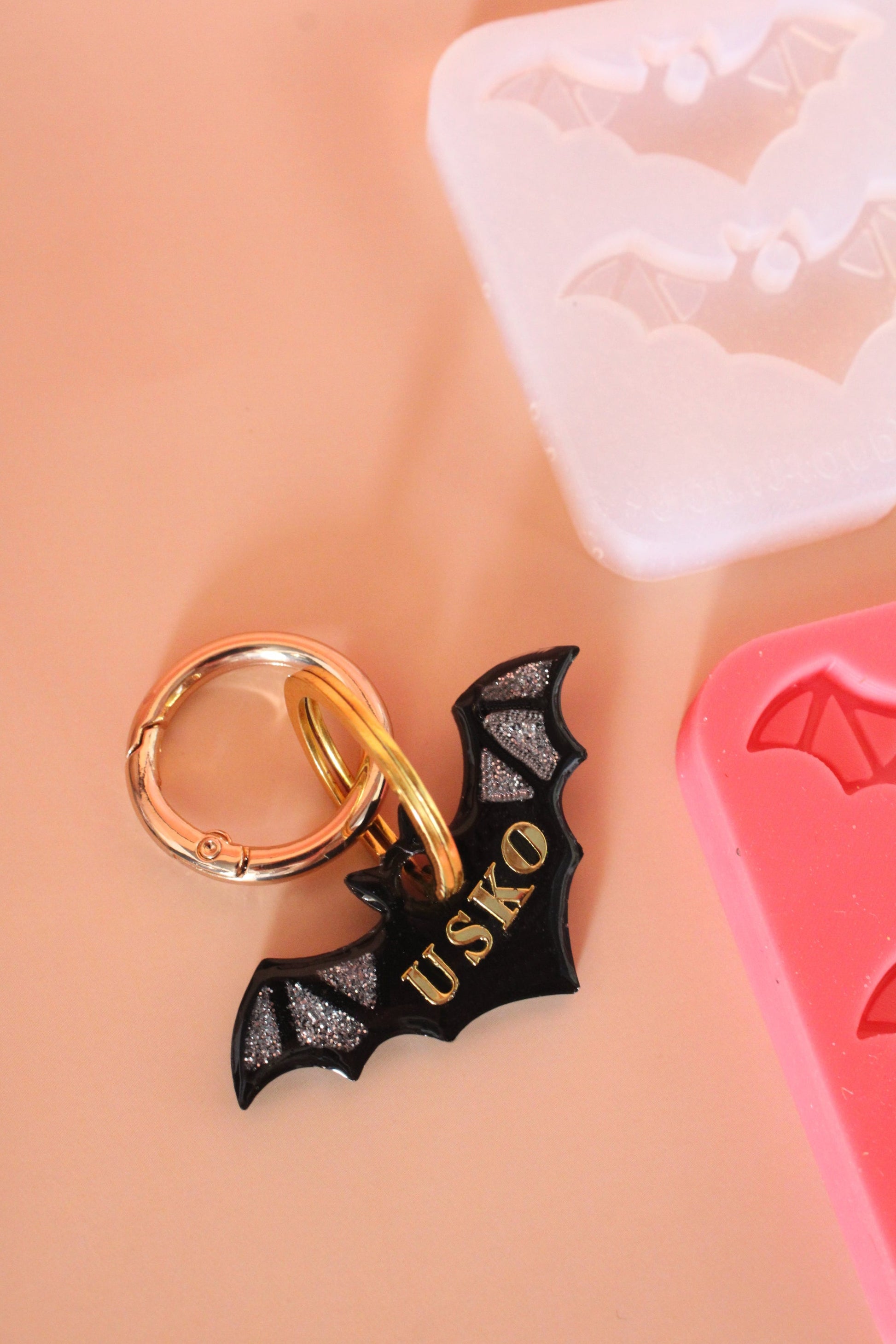 Moule silicone médaille CHAUVE-SOURIS - 4 formes