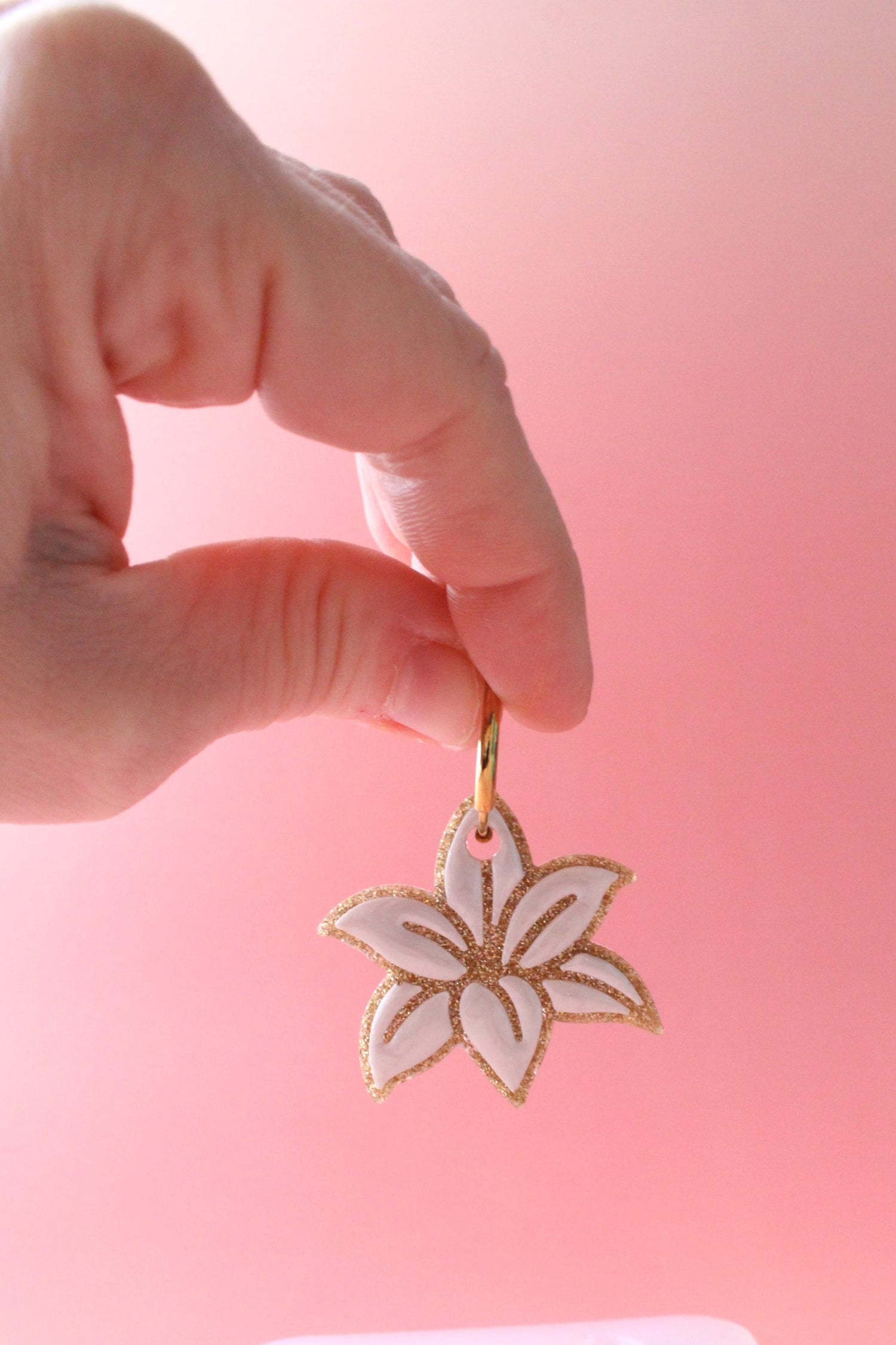 Moule silicone pampille FLEUR DE LYS - 6 paires